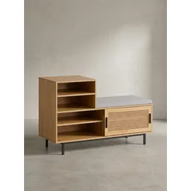 KADIMA DESIGN Schuhbank 120x75,5x40 cm braun