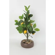 Trendline Kunstpflanze Zitronenbaum Ø 18 x 45 cm mehrfarbig