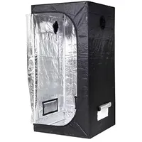 U. Uberlux Grow Zelt, Anzuchtzelt, Growbox, Grow Tent, Gewächszelt, Wachstumszelt, Gewächshaus Indoor, 60 x 60 x 140cm, 82215