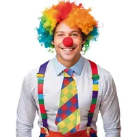 Fiestas Guirca Kostüm, Clown Krawatte Bunt Karneval Kostümaccessoire Farbige Feier Party cm