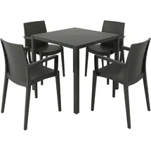 GRANDSOLEIL Brunch/Venice Set 4-tlg. Schwarz