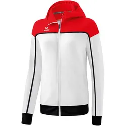 ERIMA Damen Kapuzensweat CHANGE training jacket, white/red/black, 34