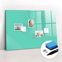Tulup Magnettafel, Türkis, Glas, 100x0.4x70 cm, Dekoration, Magnettafeln &