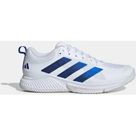 adidas Court Team 2.0 Shoes, ftwr White/Team Royal blue-ftwr white (01F7) 11.5 46 2/3 EU Hallenschuhe