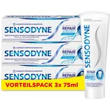 Sensodyne Repair* & Protect Zahnpasta, tägliche Zahncreme mit Zinnfluorid für schmerzempfindliche Zähne und langanhaltenden Schutz, 3x75 ml