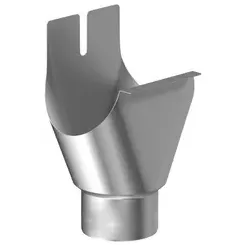 SAREI Einhangstutzen »Dachentwässerung«, halbrund, Aluminium - beige