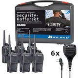 Midland G15 Pro NC PMR 6er Security inkl. MA 25-M C1127.S5 PMR-Handfunkgerät 6er Set
