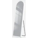Emke Standspiegel, Weiß, Glas, Rechteckig, 45x147x147 cm, Spiegel, Standspiegel