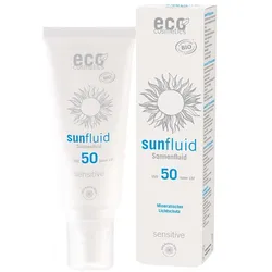 Eco Cosmetics Sonnenfluid - LSF50 sensitive 100ml Sonnenschutz 
