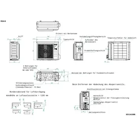 Daikin Split-Klimaanlage Außengerät 5,0 kW stationär