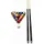 John West Billard Einsteiger Set mit 2 Queues, 57 mm Kugeln, Triangel