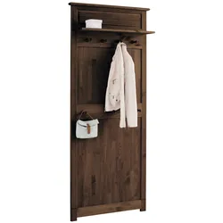 Garderobenpaneel HOME AFFAIRE "Rauna", braun, B:85cm H:194cm T:15cm, Massivholz, Garderobenpaneele, aus massiver Kiefer