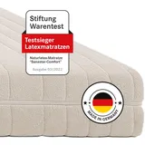 allnatura Naturlatex-Matratze Sanastar-Comfort - Testsieger Stiftung Warentest 3/2022-90x200 cm, Soft (H1), Höhe: 16 cm - 7-Zonen-Stützsystem - In Deutschland hergestellt mit 100% Naturkautschuk