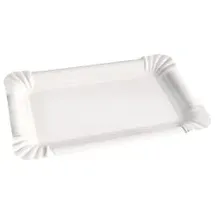 NATUREStar Einwegteller rechteckig 13 x 20 cm 250 St. Weiß