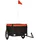 vidaXL Fahrradanhänger schwarz/orange 45 kg