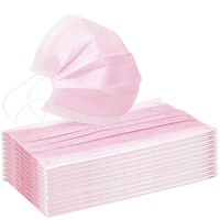 100 Stück Pink Disposable Shield Einweg-Atemschutzbakterienschutz Mundschutz Gesichtsschutz Rosa Maske