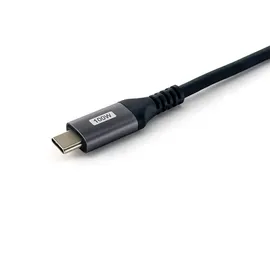 Equip 128892 USB 2.0 C auf C 90° abgewinkeltes Kabel 2m Schwarz