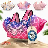 KIDVERSE Schwimmweste Kinder 3-6 Jahre - Geprüfte Qualität - Schwimmweste mit Schwimmflügel für Kinder - Schwimmhilfe für Jungen & Mädchen bis 30kg - Auftriebsweste - Schwimmtraining