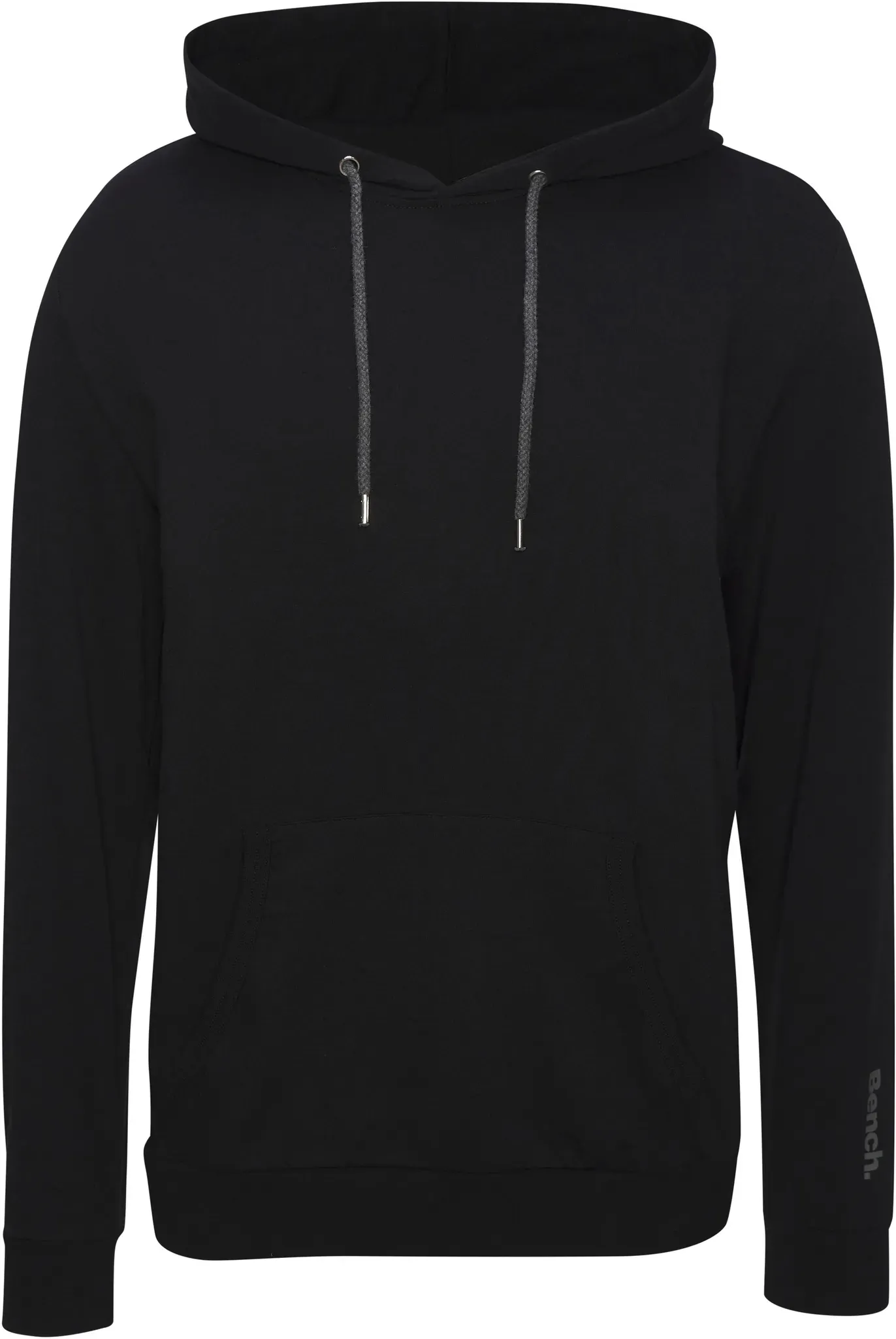 Hoodie BENCH. LOUNGEWEAR, Herren, Gr. 60/62 (XXL), schwarz, Sweatware, Obermaterial: 60% Baumwolle, 40% Polyester, unifarben, Basic, bequem hüftbedeckend, Rundhals, Rippbündchen, Sweatshirts Hoodie, Langarm, Sweatshirt mit Rundhals und Kapuze, Baumwollmischung