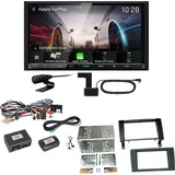 Kenwood DMX8021DABS Android Auto CarPlay Einbauset für Mercedes SLK R171