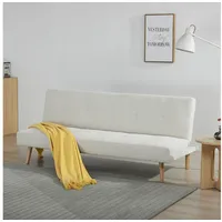 SteeLong Sofa Umwandelbares Sofabett, Schlafsofa, Massivholz, multifunktional, Grün, 1 Teile, Hochwertiger getufteter Stoff, multifunktional für Wohnzimmer weiß