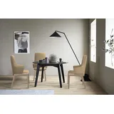 Polsterstuhl STRESSLESS "Laurel", beige (sand paloma, schwarz), B:58cm H:105cm T:60cm, Leder PALOMA: PALOMA ist ein durchgefärbtes Semianilin-Möbelleder mit natürlicher Narbung., Stühle, Polsterstuhl, High Back mit Armlehne, Größe L, mit abgerundeten Beinen in Schwarz