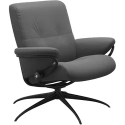 Stressless Sessel | Berlin Batick Grau Matt Schwarz Niedriger Rücken