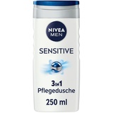 NIVEA MEN Sensitive 250 ml), Duschgel Männer Körper, Gesicht & Haar