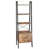 VASAGLE Regalschrank, LLS47BX braun 56,0 x 34,0 x 173,0 cm