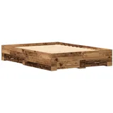 vidaXL Bettgestell mit Schubladen Altes Holz Holzwerkstoff 140 x 200 cm