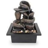 Kiom Zimmerbrunnen Tischbrunnen FoScoglio antik braun Led 26 cm 10972