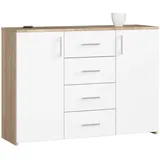 Akord Kommode 110 x 80 x 35 cm Weiß
