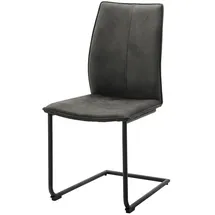 Niehoff Freischwinger Capri Mikrofaser grau 2er Set