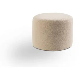 MID.YOU Hocker klein Boucle 51 x 41 x 51 cm Beige