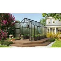 Vitavia Gewächshaus Olymp 11500 Schwarz 11,5 m2 inkl. Fundament