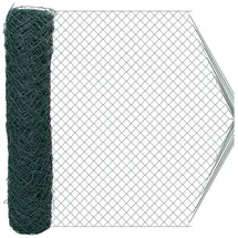 vidaXL Kettenzaun 2 x 20 m Grün/Stahl