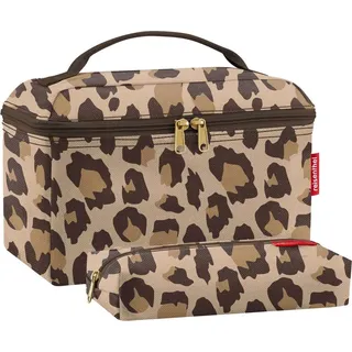 Reisenthel Beautycase Set Leo Macchiato - B/H/T ca. 27,00x18,00x17,00