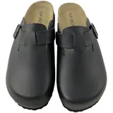 SUPERSOFT Clogs Herren Hausschuhe  Pantoffeln 176  024 BLACK Synthetik  Größe.47