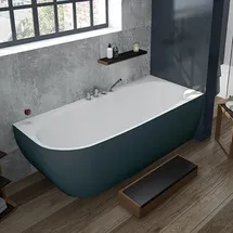 Hoesch iSensi Monolith Eckbadewanne 160 x 75 cm (ÜLS + Kli/Kla)