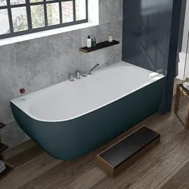 Hoesch iSensi Monolith Eckbadewanne 160 x 75 cm (ÜLS + Kli/Kla)