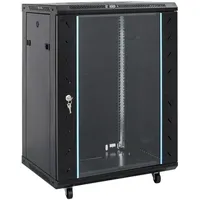 VidaXL 15U Netzwerkschrank 19" IP20 Schwarz 53x40x80 cm