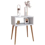 VCM Nachtschrank Singol M 30 x 45 x 45 cm Weiß