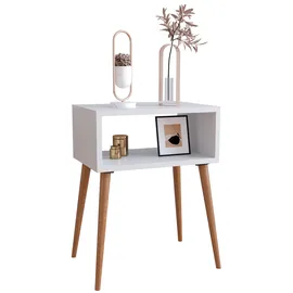 VCM Nachtschrank Singol M 30 x 45 x 45 cm Weiß