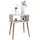 VCM Nachtschrank Singol M 30 x 45 x 45 cm Weiß