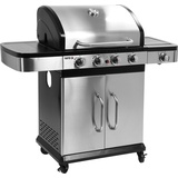 TRIZERATOP Gasgrill Barbecue-Grill, 4+1 Edelstahl 14,2 KW, Außenküche bunt