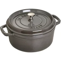 Staub Cocotte 26 cm rund graphitgrau