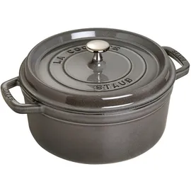 Staub Cocotte 26 cm rund graphitgrau
