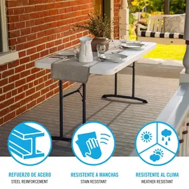 Lifetime Campingtisch 152x76x74 Cm Weiß