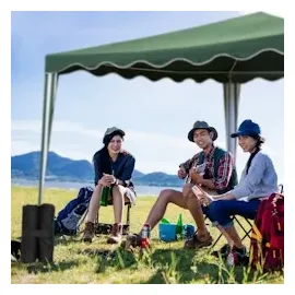 Relaxdays Pavillon-Gewichte, anthrazit/schwarz, 4 St.