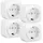 Amazon Basics Smarter Stecker Weiß 4 St.